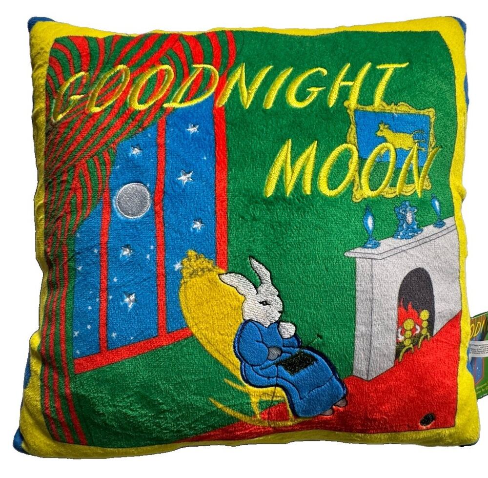 Goodnight Moon MerryMakers 12x12 Plush Pillow Margaret Wise Brown w/ Tag